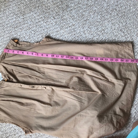 3.1 Phillip Lim button blouse camel tan drape - Picture 5 of 6